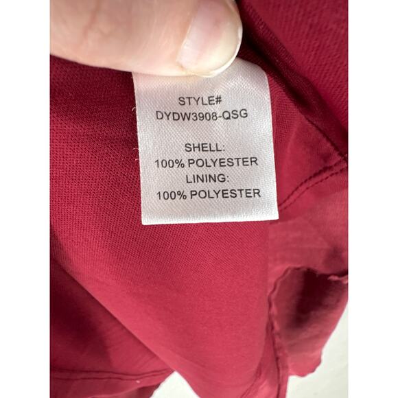 Altard State Dress Womens XS Red Mini Ruffle Party Event V Neck Satin Flowy - Picture 4 of 7